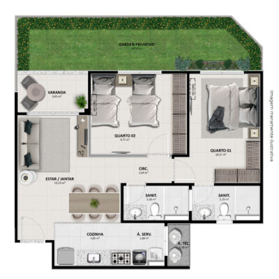 JOTANUNES - VB PETROLINA - PLANTA TIPO A1_01 GARDEN