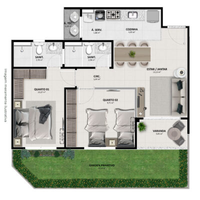 JOTANUNES - VB PETROLINA - PLANTA TIPO A1_03 GARDEN