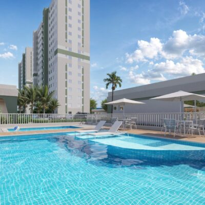 Foto da Piscina Adulto e Infantil do Alta Vista Mais Viver Empreendimento da Jotanunes Construtora