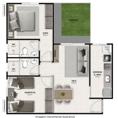 JOTANUNES - SOLAR SUITES - PLANTA GIARDINO 01.ReV07